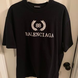 Men’s L/XL real black Balenciaga shirt